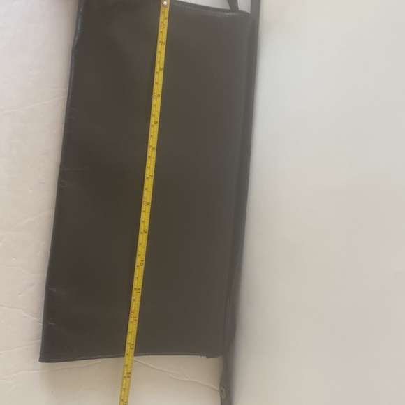 Tano Vintage Black Leather Clutch Envelope Style Bag - Picture 13 of 16